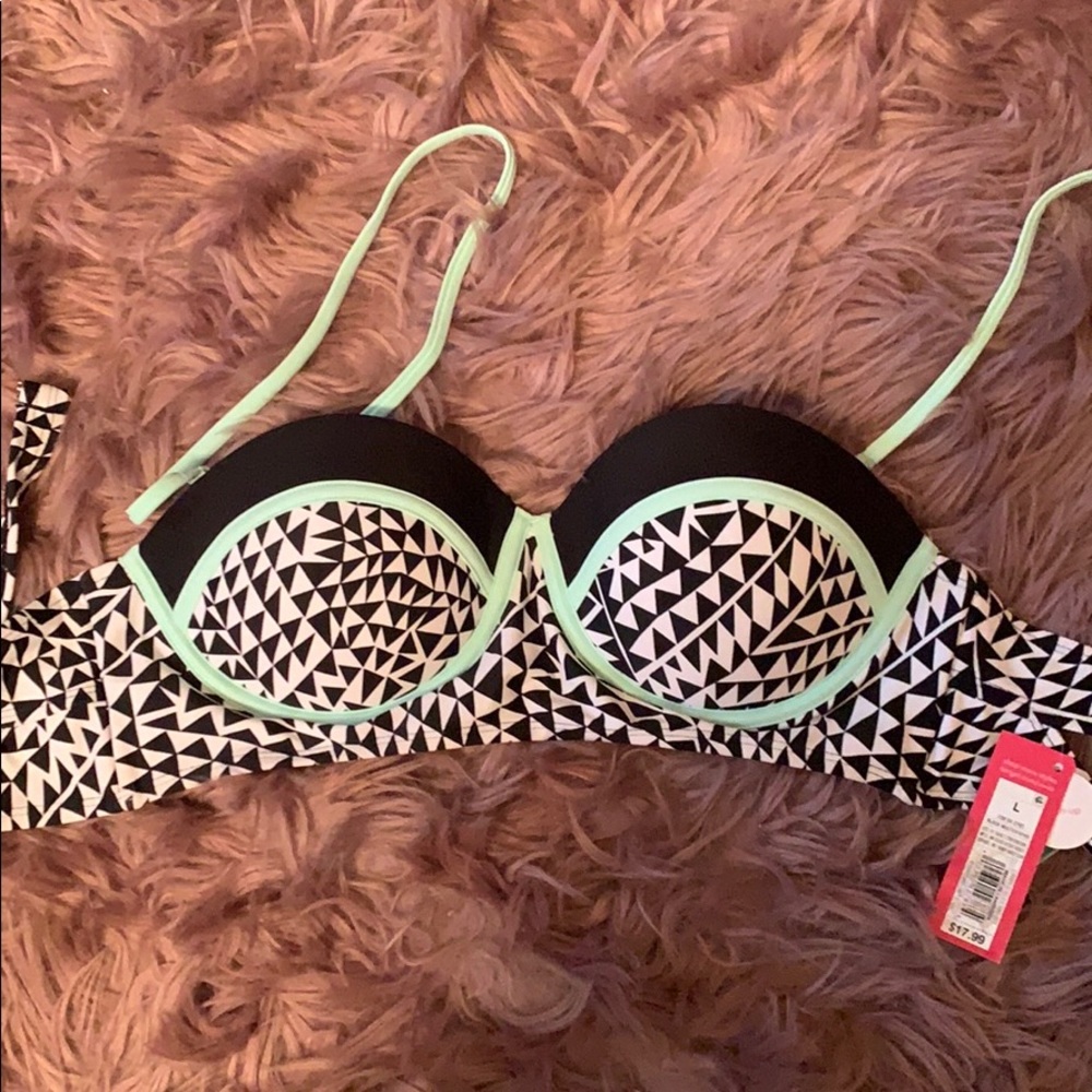 Push up bikini swim top